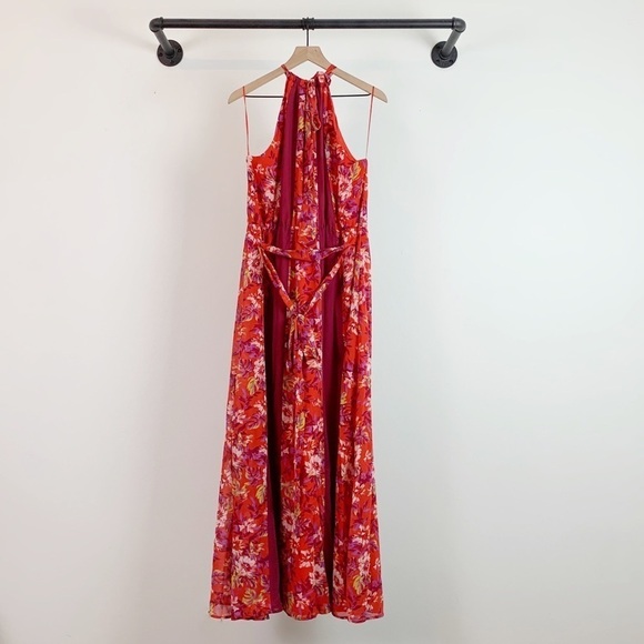 NWT ModCloth Illuminated Elegance Floral Halter Maxi Dress - Picture 5 of 7